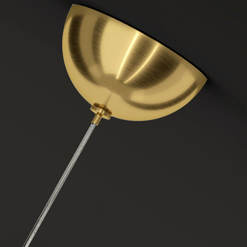 Strukturierte Kristallglaskugel Anhänger Einfachheit 1 Kopfpendel Licht für Schlafzimmer