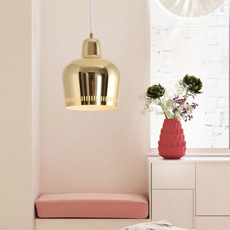 Suspensie-lamp met één bars Postmodern hanglamp met fles metalen tint