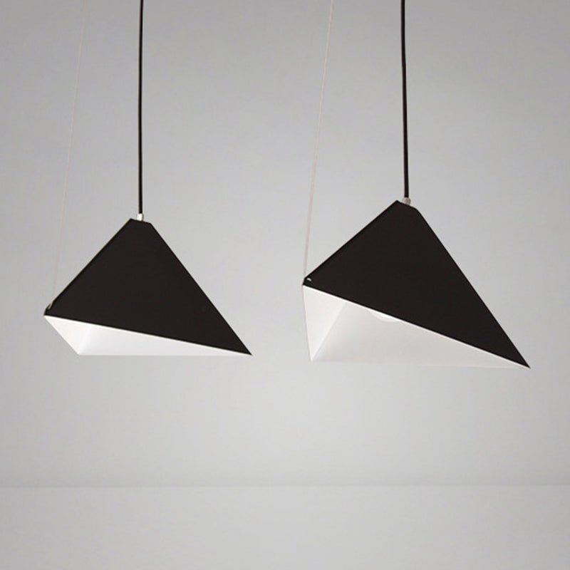 Driehoekige eetkamer ophanging verlichting metaal 1-licht Noordse hanger plafondlicht