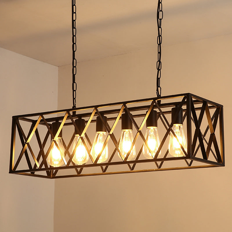 Luce del lampadario in metallo in metallo in metallo in metallo in stile rustico