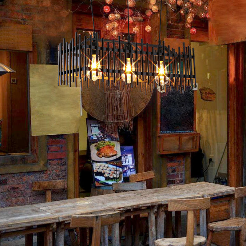 Luce del lampadario in metallo in metallo in metallo in metallo in stile rustico