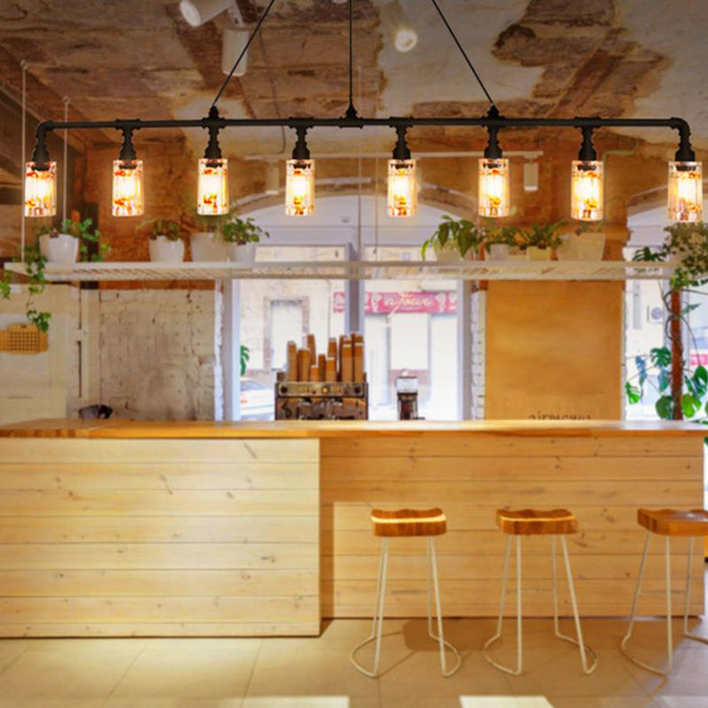 Wine Bottle Wrought Iron Island Lighting Industrial Style Over Island Lighting for Bar