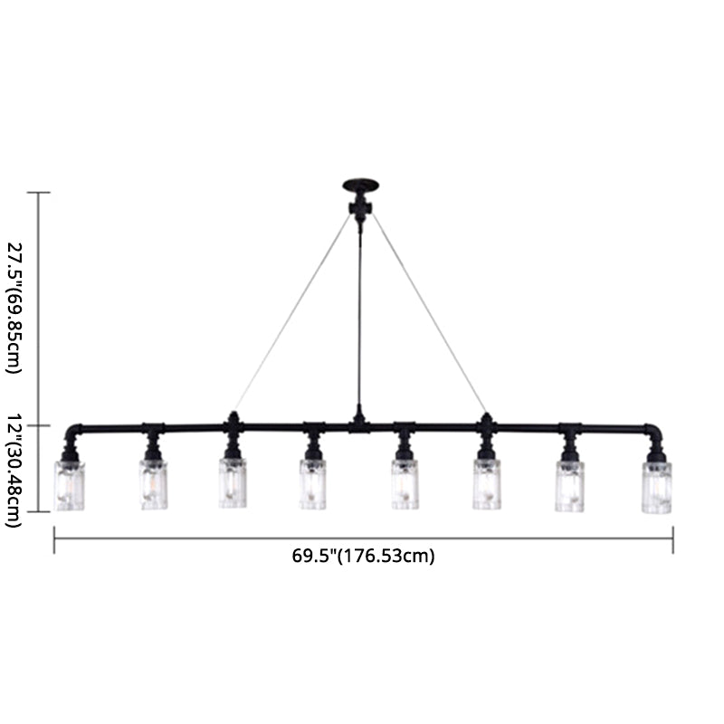 Wine Bottle Wrought Iron Island Lighting Industrial Style Over Island Lighting for Bar