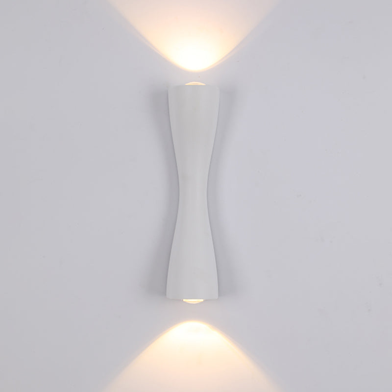 Moderni tubi in stile minimalista lampada montata a parete 2 luci illuminazione montata a parete con tonalità in alluminio