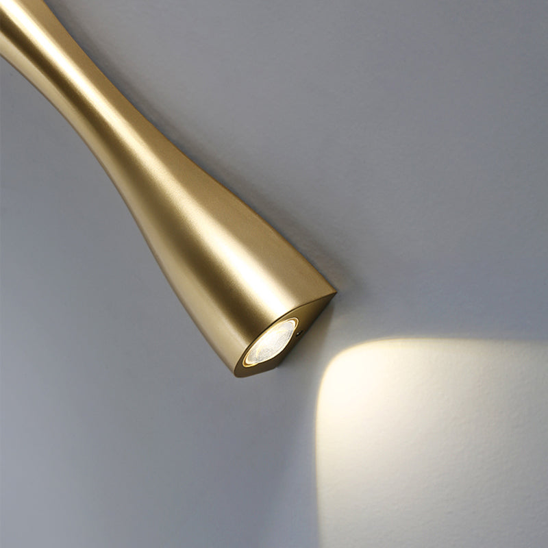 Moderni tubi in stile minimalista lampada montata a parete 2 luci illuminazione montata a parete con tonalità in alluminio