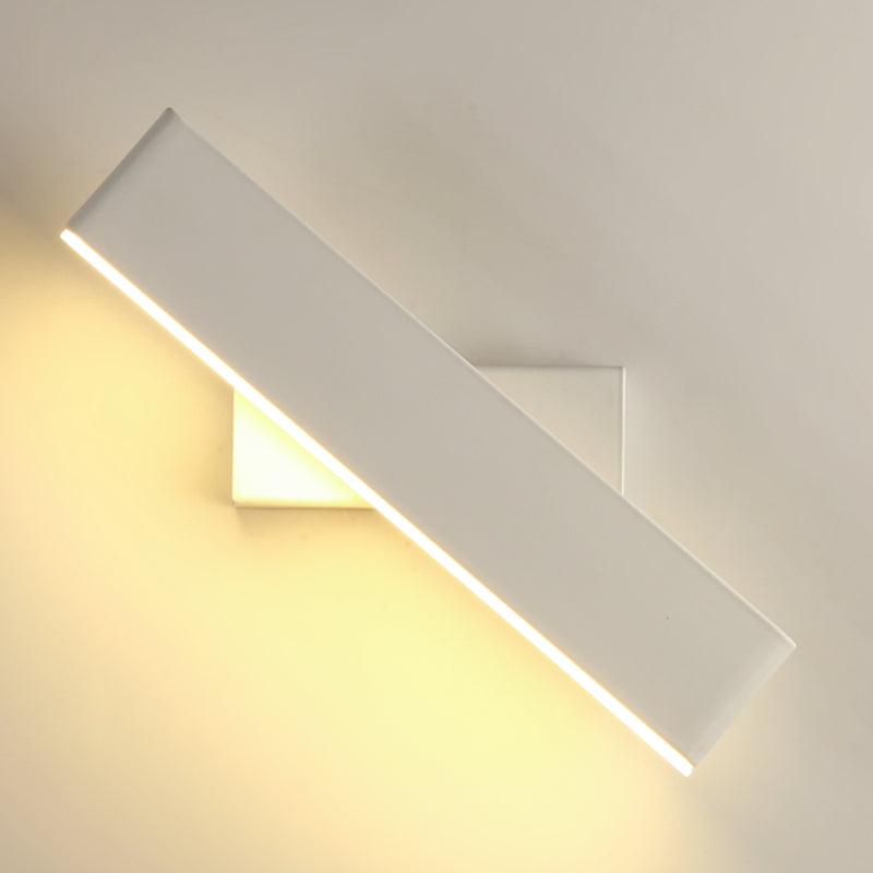 Modern Minimalist Style Rectangle Wall Mounted Light Fixture Metal 1 Light Wall Mounted Lighting for Bedroom