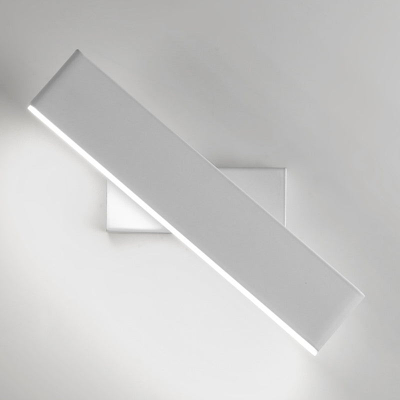 Modern Minimalist Style Rectangle Wall Mounted Light Fixture Metal 1 Light Wall Mounted Lighting for Bedroom