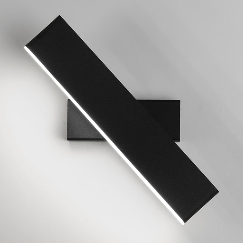 Modern Minimalist Style Rectangle Wall Mounted Light Fixture Metal 1 Light Wall Mounted Lighting for Bedroom