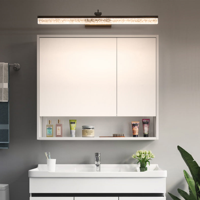 Modern Minimalist Style Streamlined Wall Mounted Vanity Lights Metal Vanity Sconce for Toilet