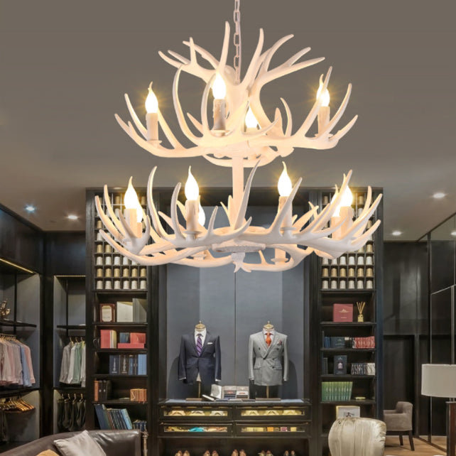Chandelier Pendant Light Traditional Metal Candle-Style Chandelier Lighting Fixture