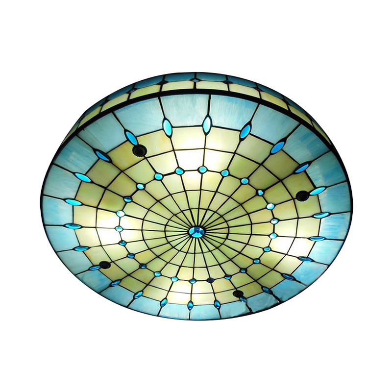 Plafonniers de chambre Tiffany, luminaire encastré à tambour avec décoration de bijoux