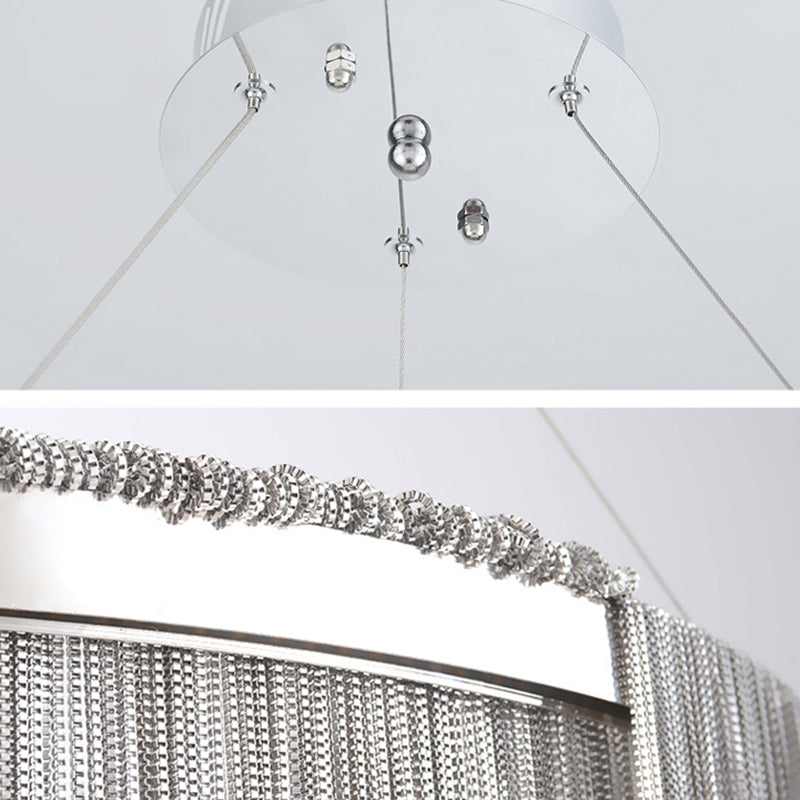 Luci a sospensione a sospensione per il ristorante per ristorante per ristorante per ristorante le luci del soffitto a sospensione di lampadaria circolare contemporanea per ristorante