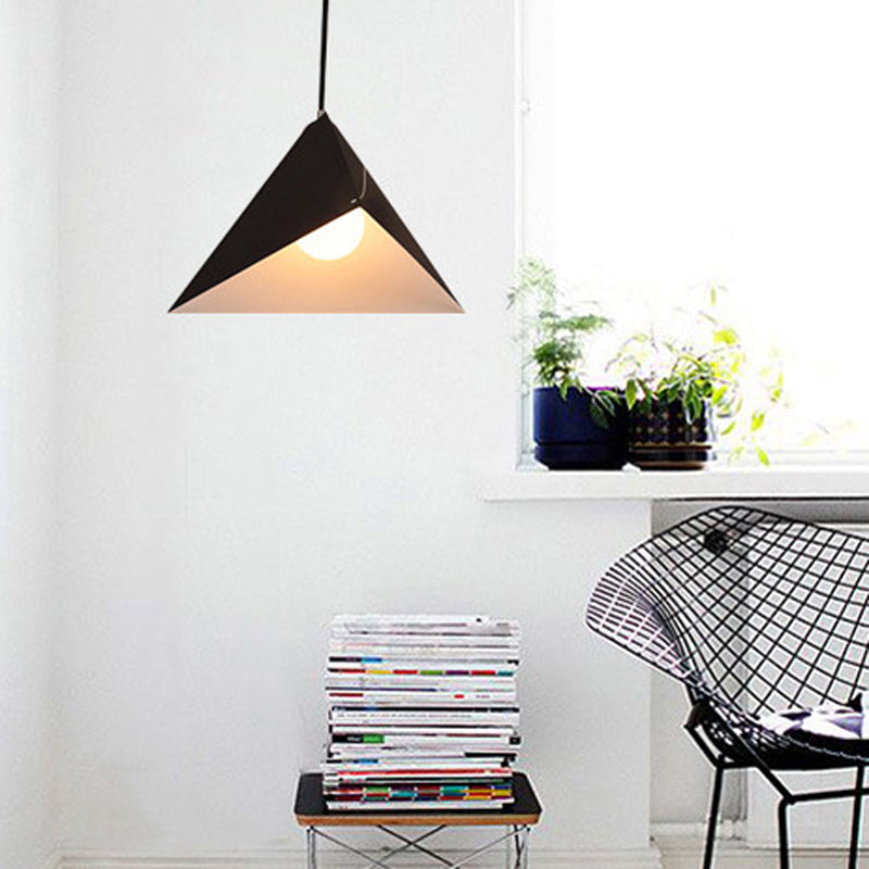 Driehoekige eetkamer ophanging verlichting metaal 1-licht Noordse hanger plafondlicht