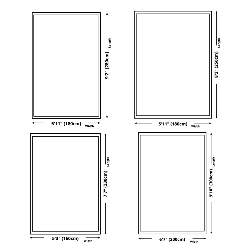 Living Room Area Rug Modern Abstract Printing Rug Polyester Non-Slip Backing Carpet