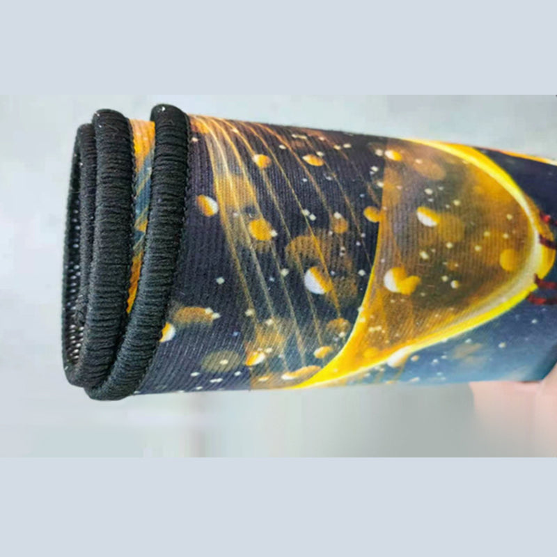 Living Room Area Rug Modern Abstract Printing Rug Polyester Non-Slip Backing Carpet