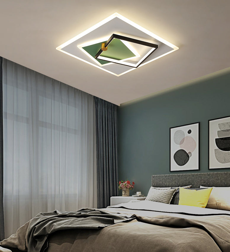 3-stufige oberflächenmontierte Deckenleuchte im nordischen Stil, Acryl-Schlafzimmer-LED-Einbauleuchte