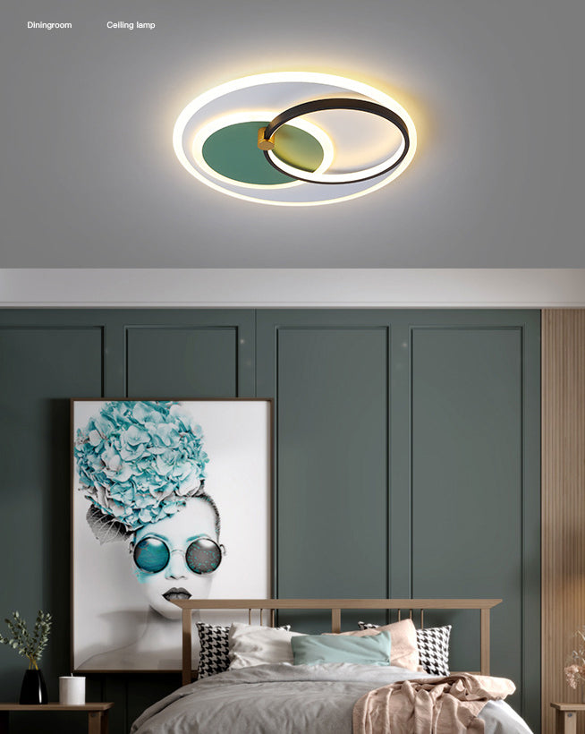 3-stufige oberflächenmontierte Deckenleuchte im nordischen Stil, Acryl-Schlafzimmer-LED-Einbauleuchte