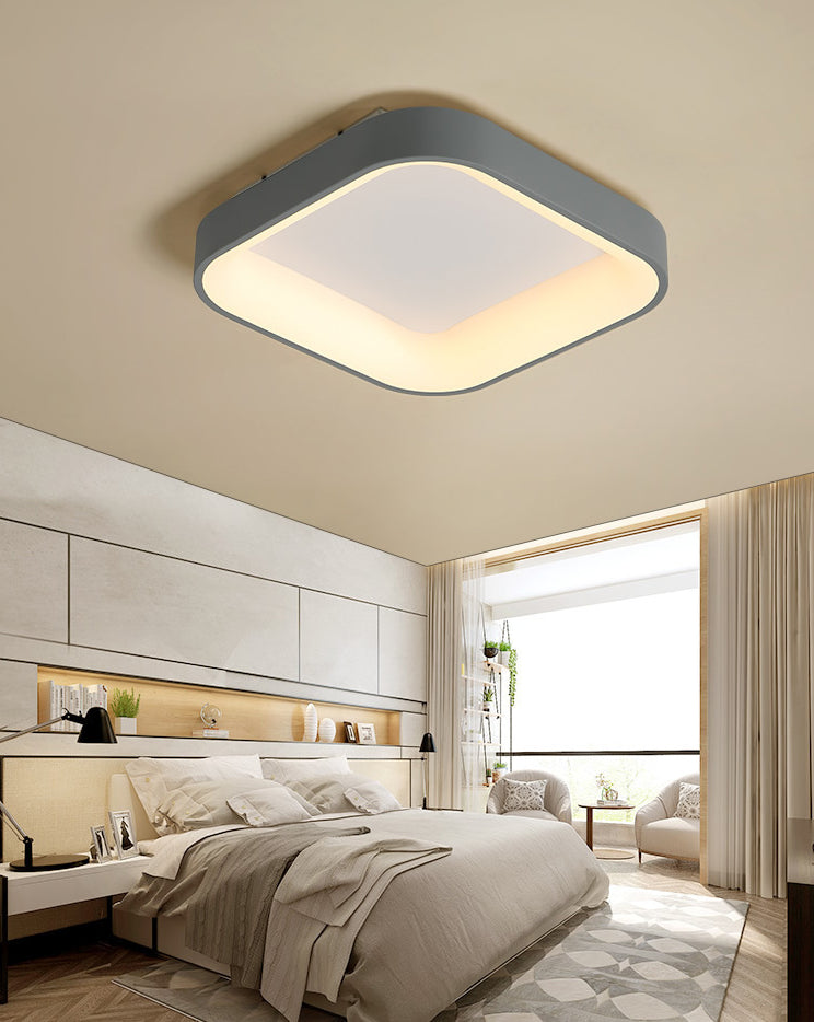 Geometrische Unterputz-Deckenleuchten, moderner Acryl-Deckenleuchter für Schlafzimmer