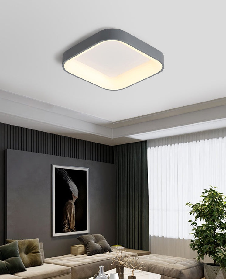 Geometrische Unterputz-Deckenleuchten, moderner Acryl-Deckenleuchter für Schlafzimmer