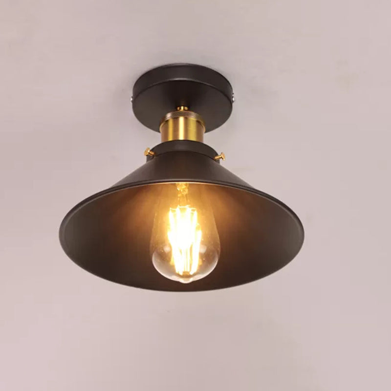 Industrial Ceiling Light Fixture Single Pendant Retro Bedroom Light Room Lighting