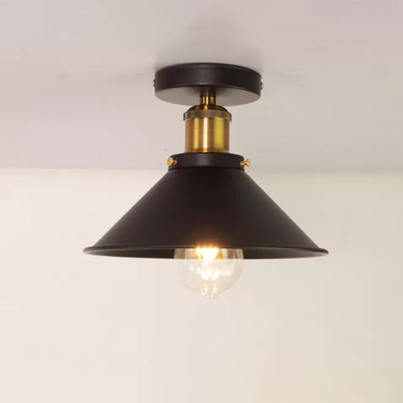 Industrial Ceiling Light Fixture Single Pendant Retro Bedroom Light Room Lighting