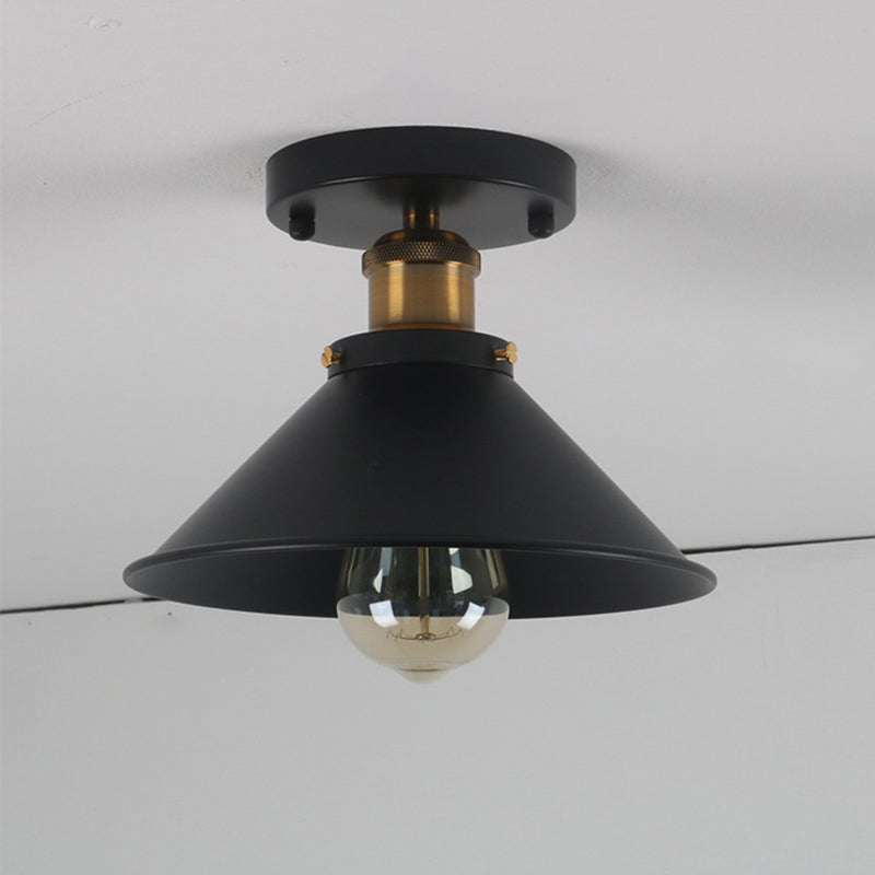 Industrial Ceiling Light Fixture Single Pendant Retro Bedroom Light Room Lighting