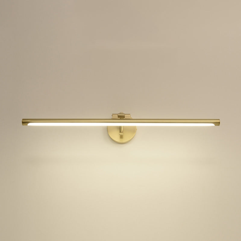 Mid-Century Luxury Style Linear Wall Mounted Vanity Lights Metal Vanity Lighting Fixtures for Bathroom