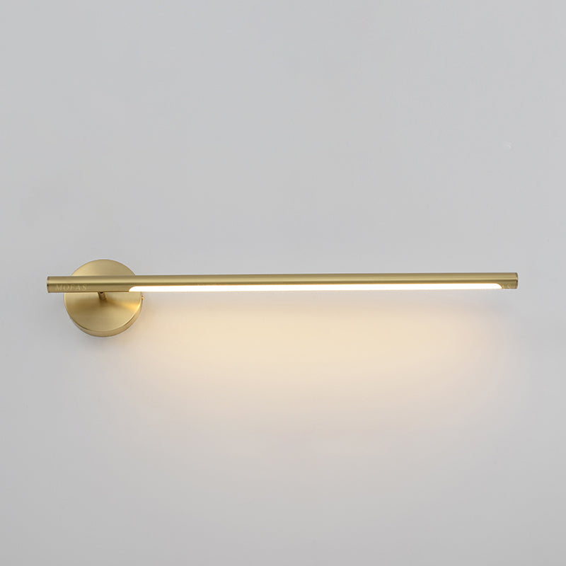 Mid-Century Luxury Style Linear Wall Mounted Vanity Lights Metal Vanity Lighting Fixtures for Bathroom