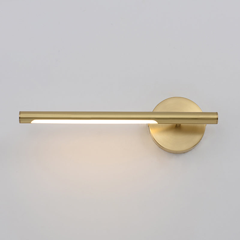 Mid-Century Luxury Style Linear Wall Mounted Vanity Lights Metal Vanity Lighting Fixtures for Bathroom