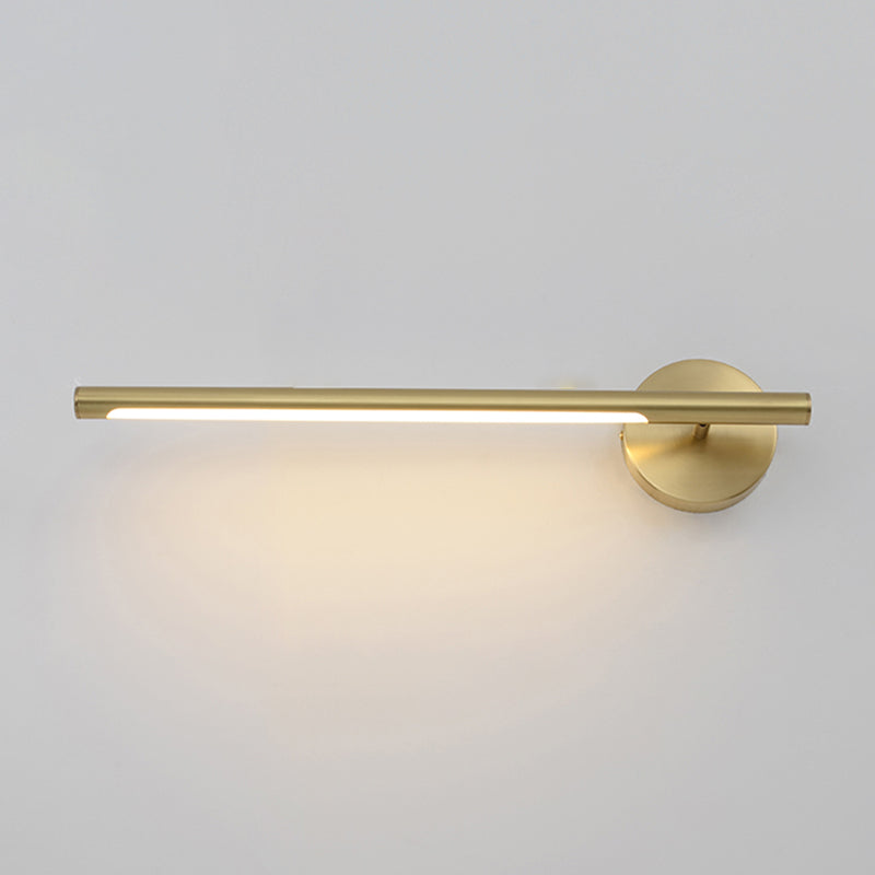 Mid-Century Luxury Style Linear Wall Mounted Vanity Lights Metal Vanity Lighting Fixtures for Bathroom