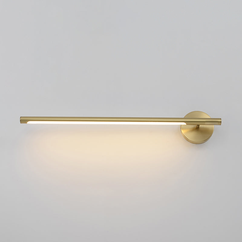 Mid-Century Luxury Style Linear Wall Mounted Vanity Lights Metal Vanity Lighting Fixtures for Bathroom