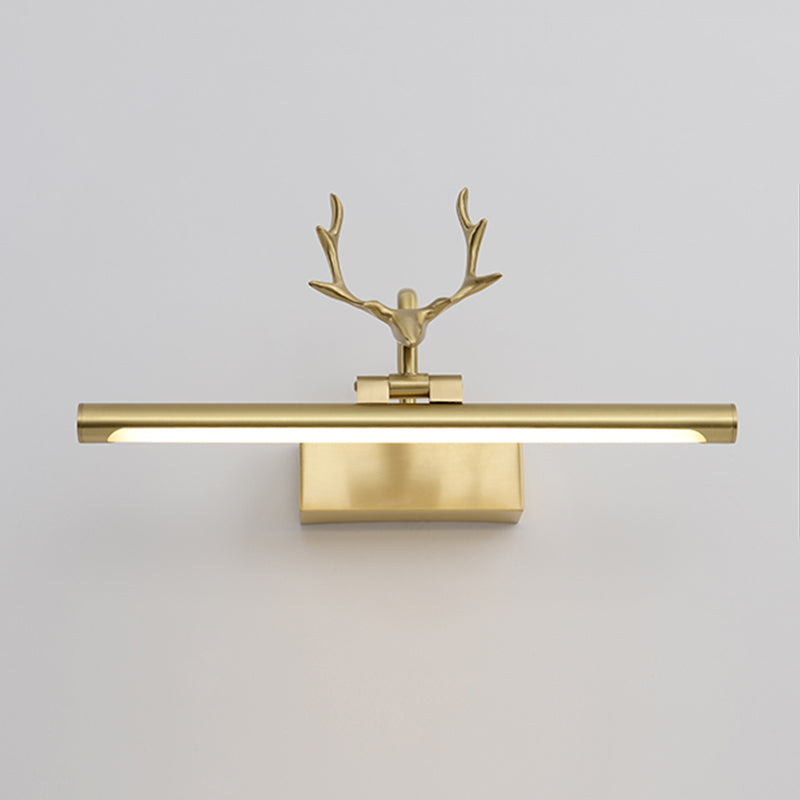 Mid-Century Luxury Style Linear Wall Mounted Vanity Lights Metal Vanity Lighting Fixtures for Bathroom