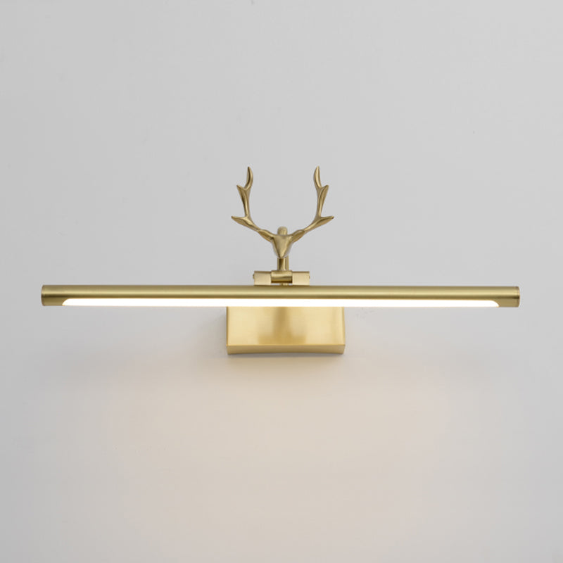 Mid-Century Luxury Style Linear Wall Mounted Vanity Lights Metal Vanity Lighting Fixtures for Bathroom