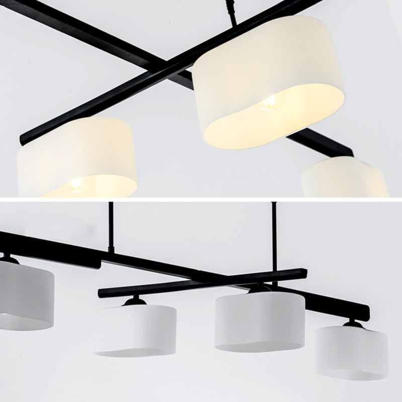 Industrial Linear Chandelier Multi-Light Pendant Coffee Shop Reataurant Light Indoor Light