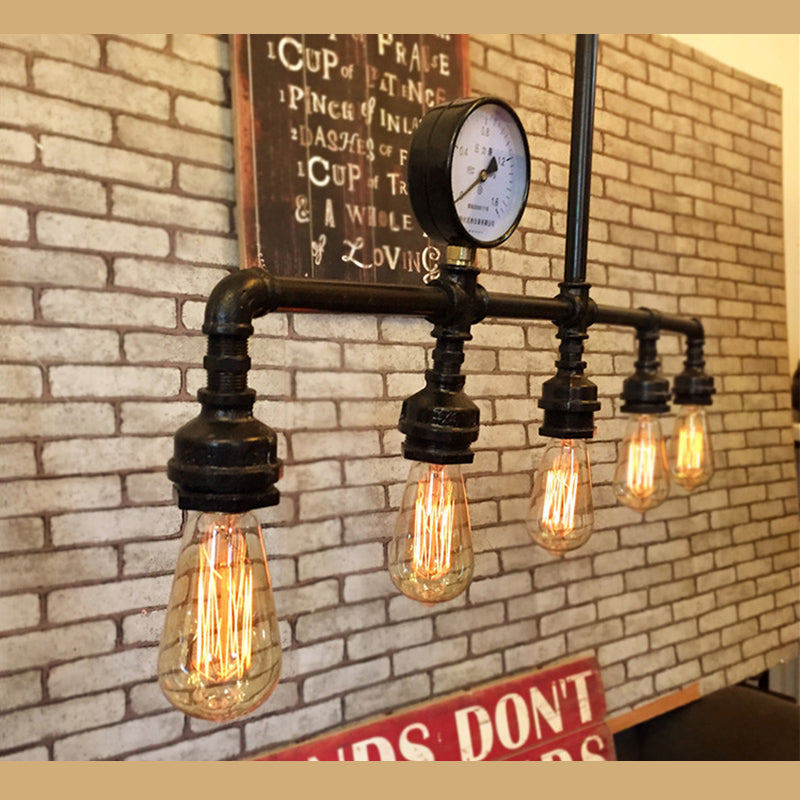 Apparecchi di illuminazione dell'isola lineare L'illuminazione a sospensione in metallo industriale per il ristorante