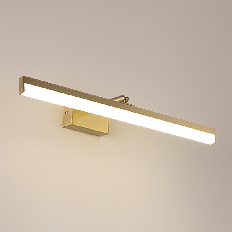 Moderner minimalistischer Stil linearer LED -Badezimmer Waschtischleuchten Acryl -Waschtischwandleuchten