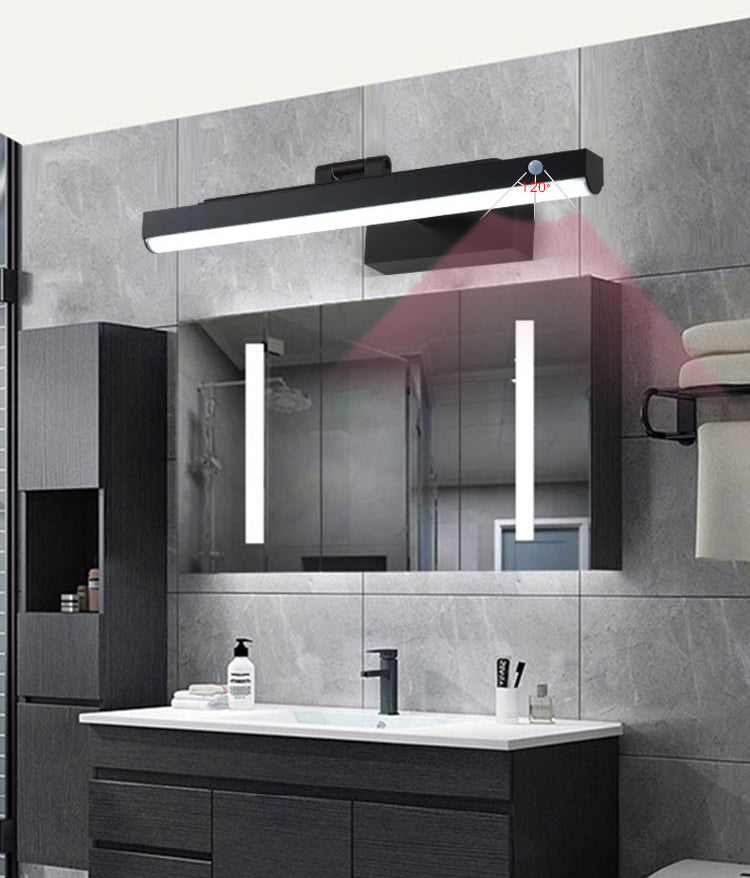 Modern Minimalist Style Cylinder Wall Mounted Vanity Lights 1 Light Vanity Lighting Ideas with Acrylic Shade