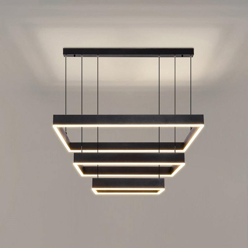 Accesorio de iluminación suspendido de simplicidad moderna accesorio acrílico de techo acrílico para restaurante