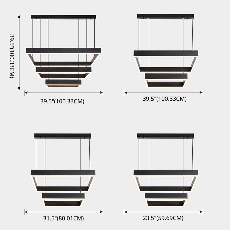 Accesorio de iluminación suspendido de simplicidad moderna accesorio acrílico de techo acrílico para restaurante