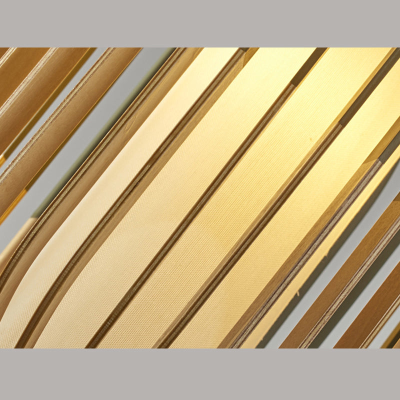 Green Color-Block Lantern Pendant Lamp Modern 1 Head Wooden Hanging Light for Dining Room