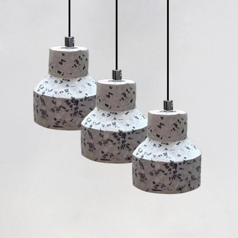 Estilo nórdico Minimalismo Lámpara colgante de terrazo 1 Light Creative dormitorio Fije de iluminación