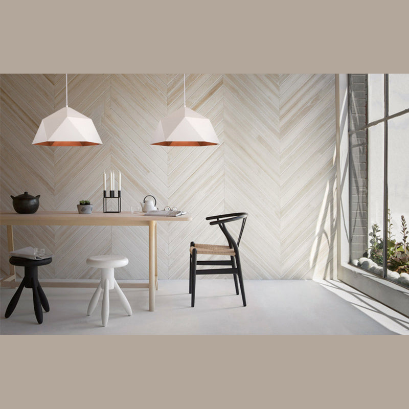 Geometrisch geformte kreative Metallhänge hängendes Licht Single Birne Moderner Stil Einfachheit Licht Beleuchtung Anhänger