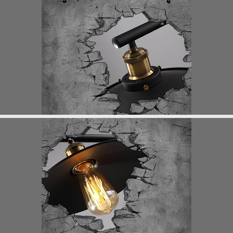 Wrought Iron Black Island Pendant Light in Industrial Classic Style 3-Light Adjustable Pendant Light for Dining Room