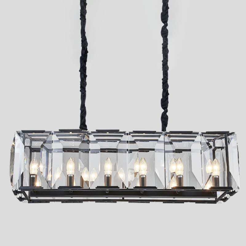 Isla colgante techo colgante iluminación de cristal vestíbulo de dormitorio luz del hotel