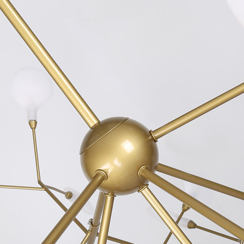 Gold Crystal Hanging Pendant Lights Contemporary style Linear Hanging Lamps for Living Room