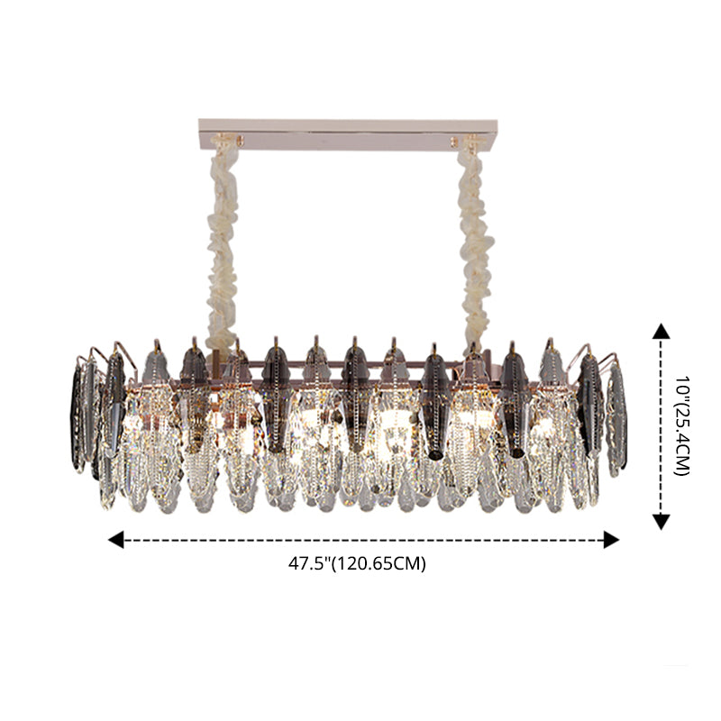 Gold Biseled K9 Crystal Lighting Lighting Accesorios de iluminación contemporáneos de la isla