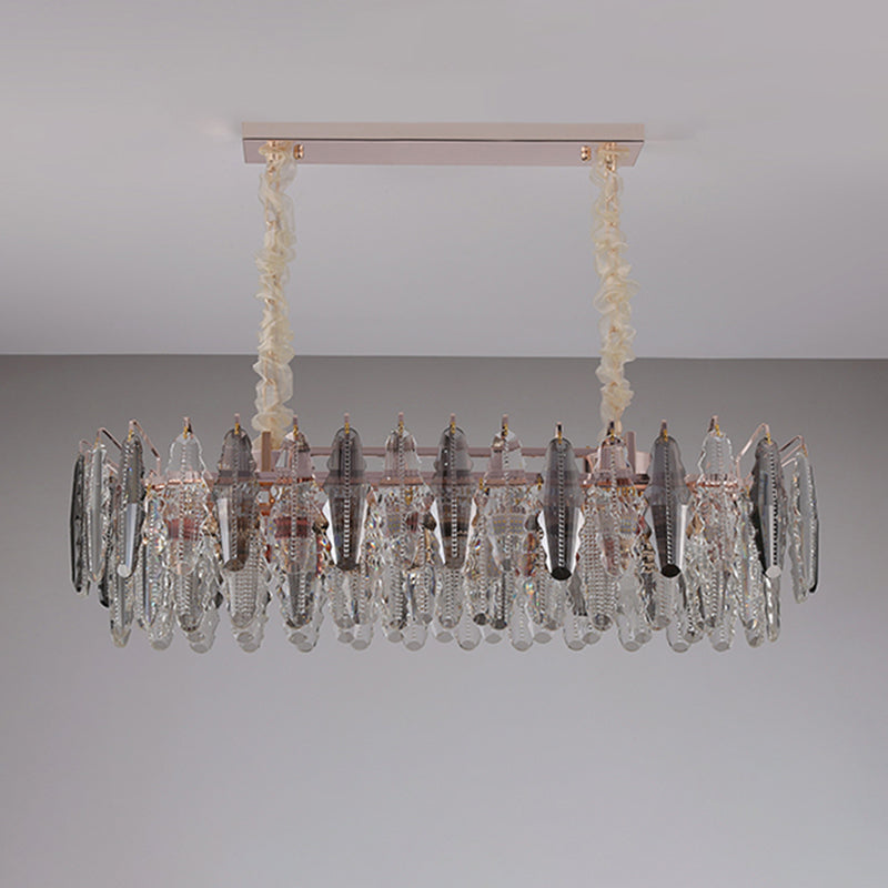 Gold Biseled K9 Crystal Lighting Lighting Accesorios de iluminación contemporáneos de la isla