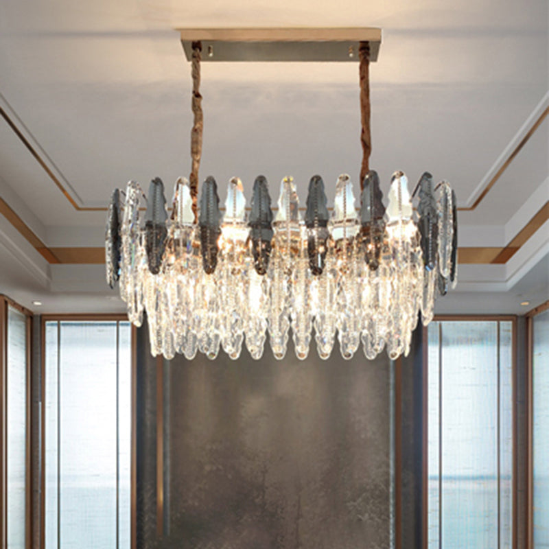 Gold Biseled K9 Crystal Lighting Lighting Accesorios de iluminación contemporáneos de la isla