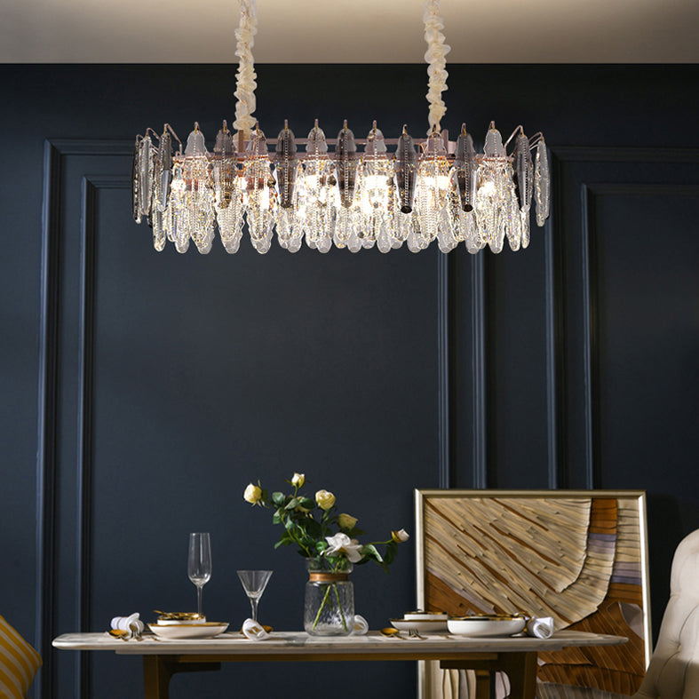 Gold Biseled K9 Crystal Lighting Lighting Accesorios de iluminación contemporáneos de la isla