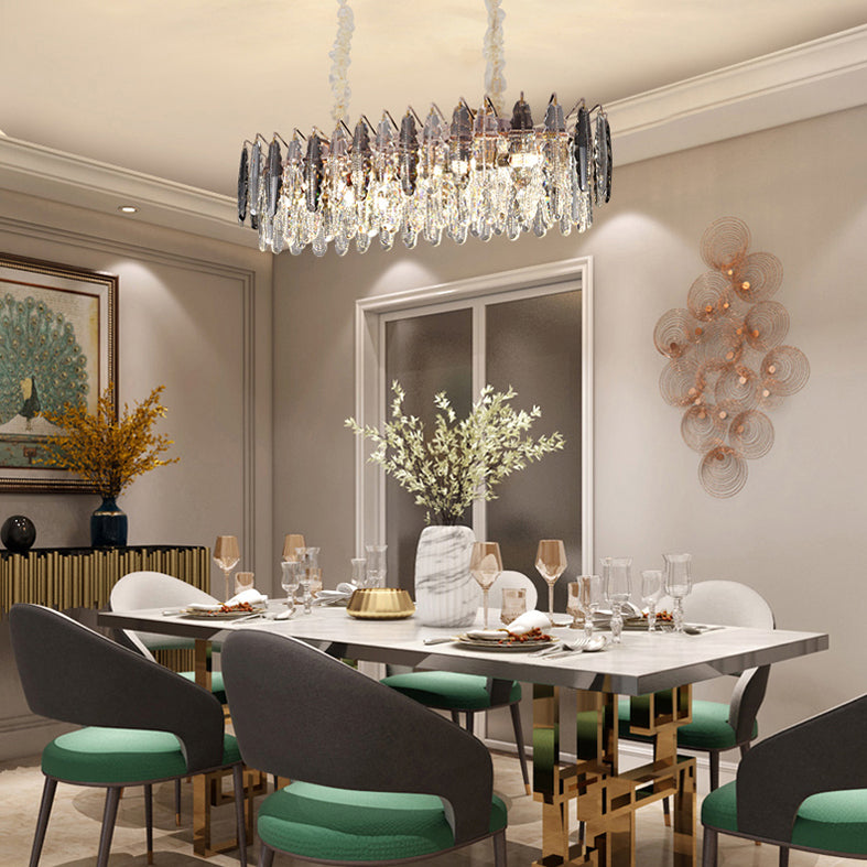 Gold Biseled K9 Crystal Lighting Lighting Accesorios de iluminación contemporáneos de la isla